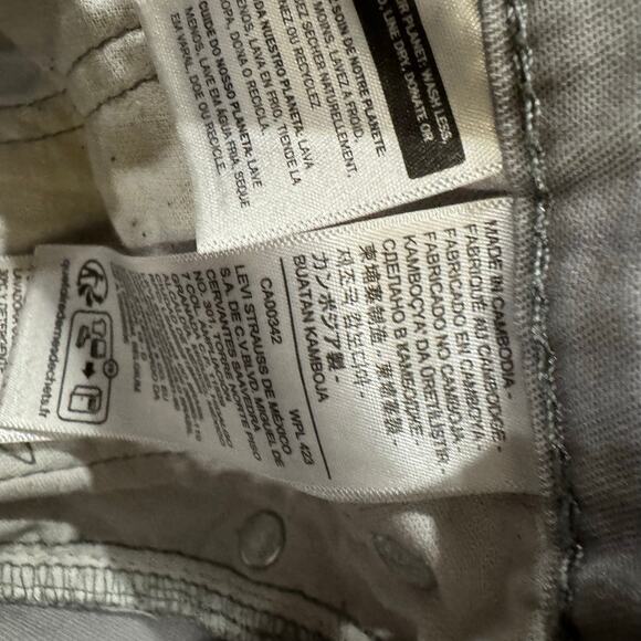 Levi’s 514 Slim Straight Soft-Touch Pants Gray W30 L30 - Picture 5 of 10